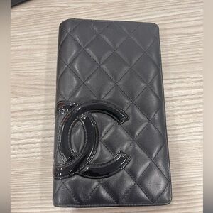 Chanel - Black Quilted Calfskin Cambon Wallet